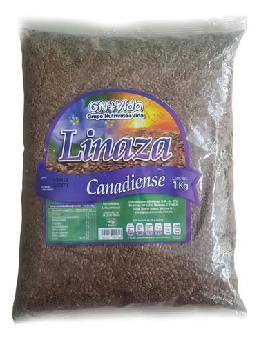 Semilla De Linaza Entera Canadiense 1kg Gn+ Vida